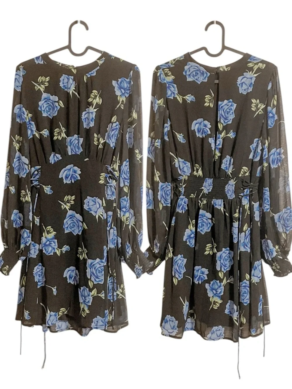 Free People Samantha Lace Up Mini Dress
